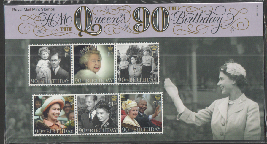 (image for) 2016 HM The Queen's 90th Birthday Royal Mail Presentation Pack 525